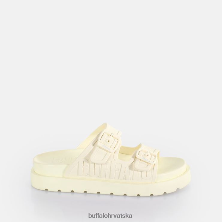 prljavo bijela Buffalo eve sol platform slide vegan |slajdova TDD6T785